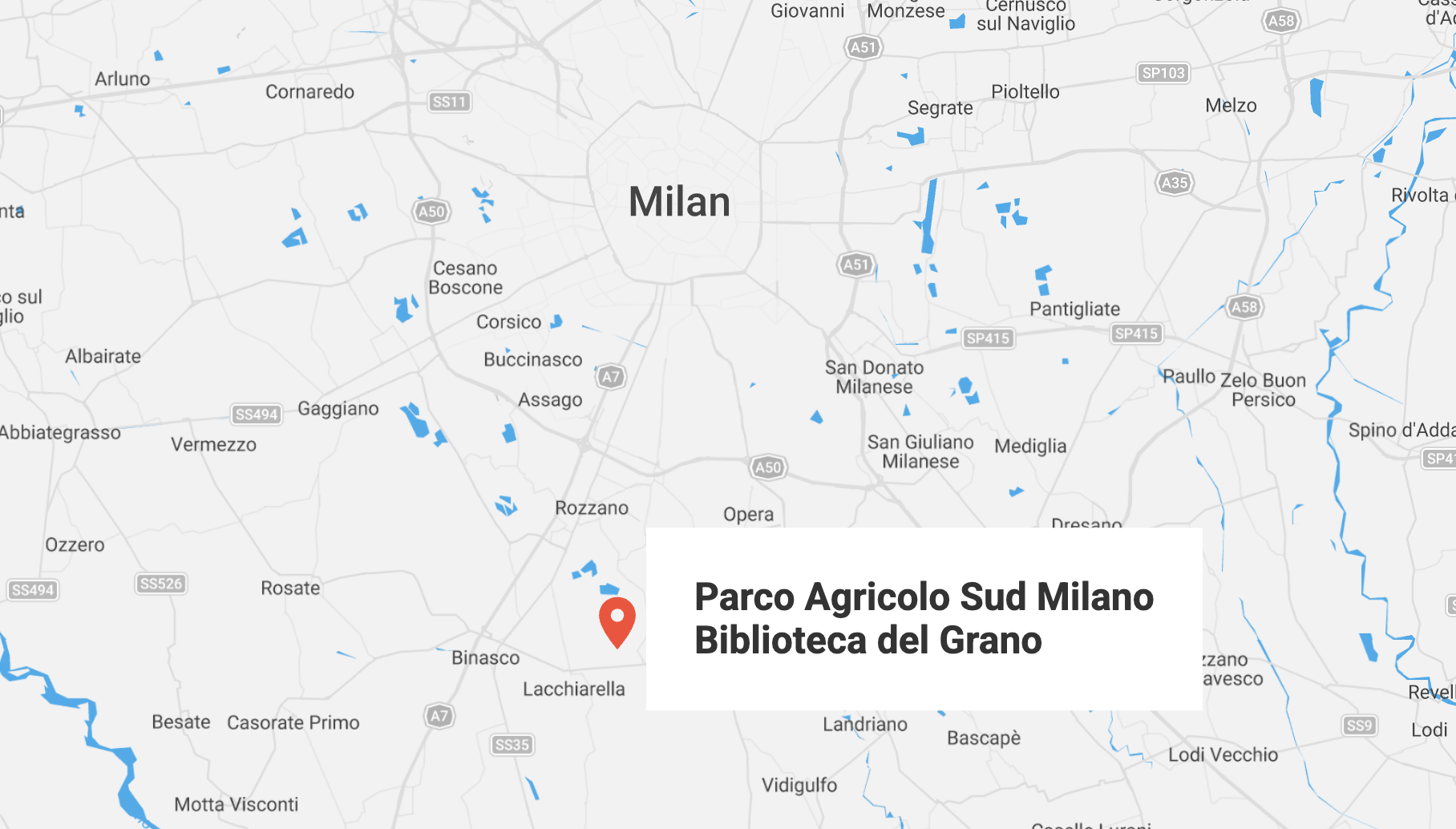 Parco Agricolo Sud mappa